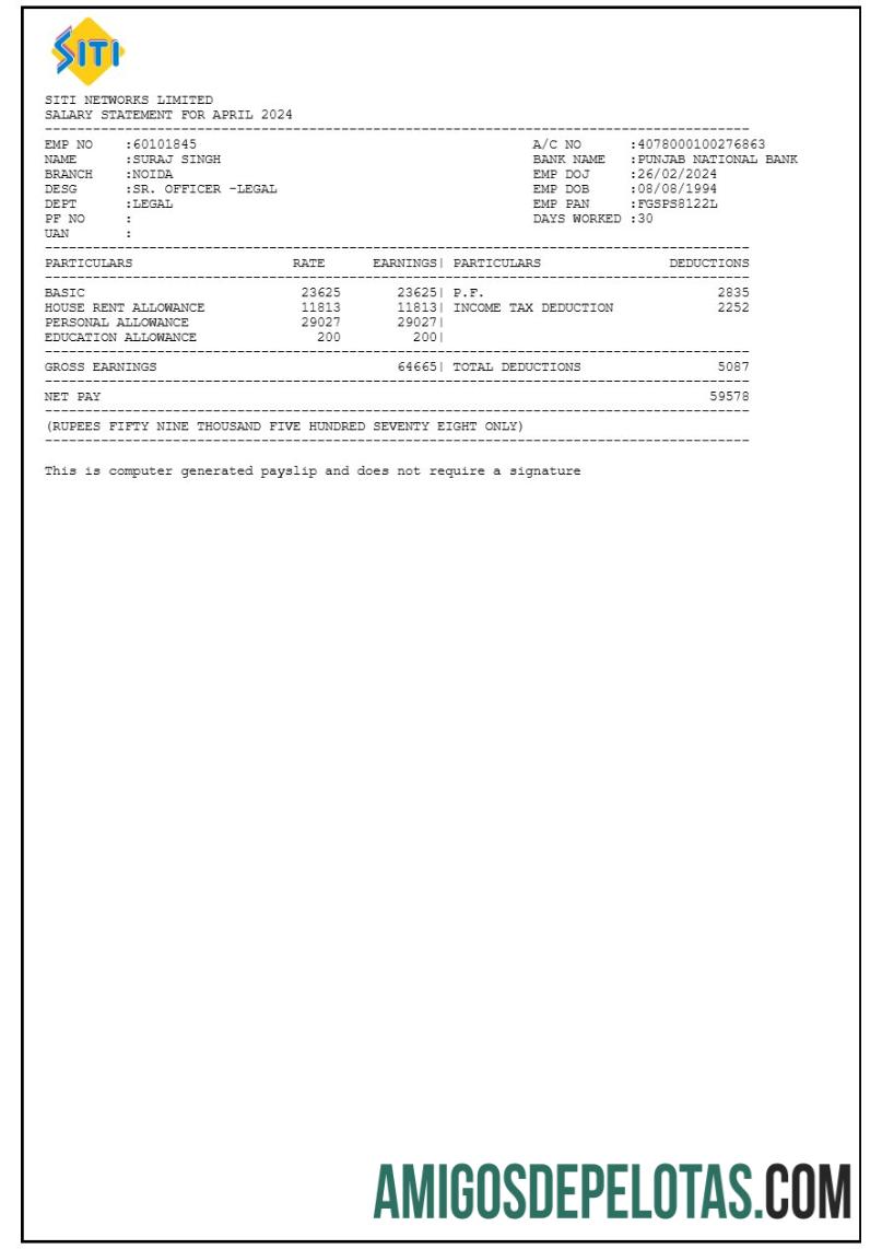 Para download Modelo de recibo de pagamento da Siti Networks em formatos Word e PDF.pdf, 1